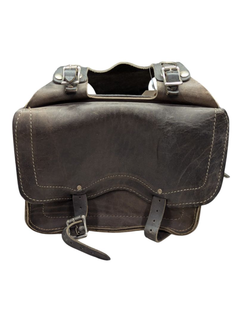 Brown Leather Saddlebag