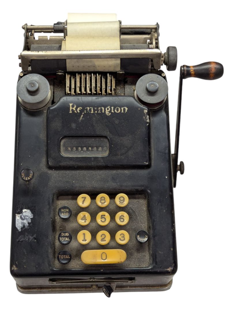 Antique Remington Calculator with Receipt Printing