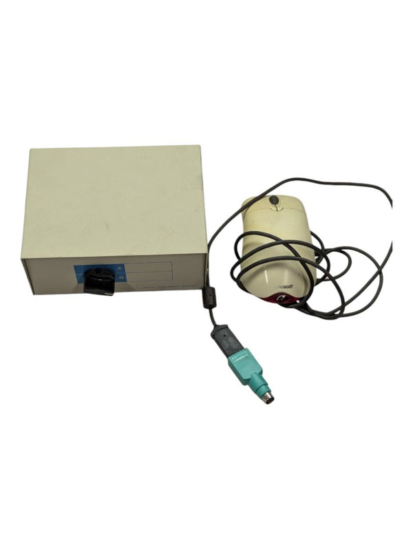 Vintage Data Transfer Switch Box and Mouse