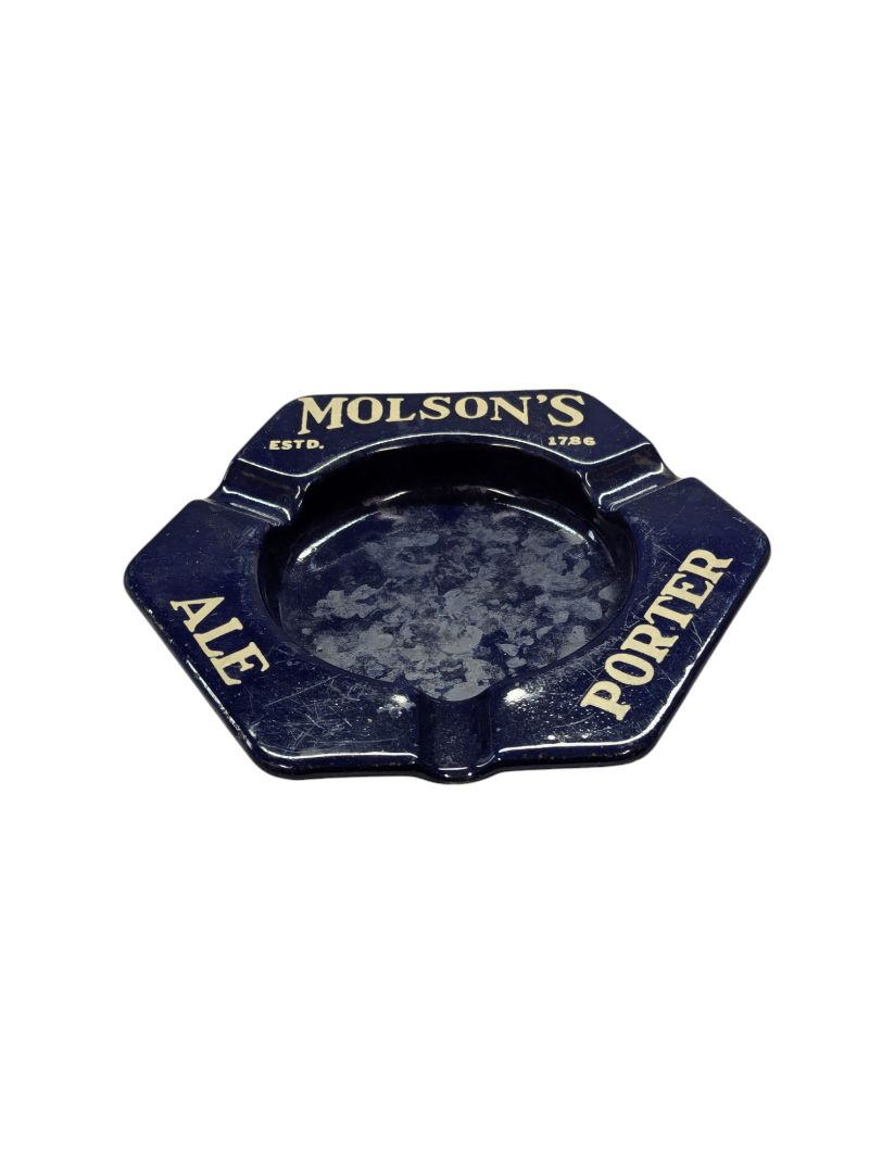 Molson's Blue Ashtray