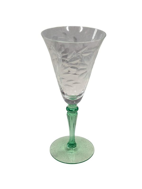 Uranium Streamed Wine Glass