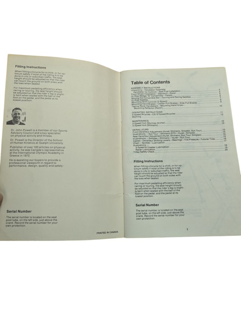 Bicycle Owner's Manual