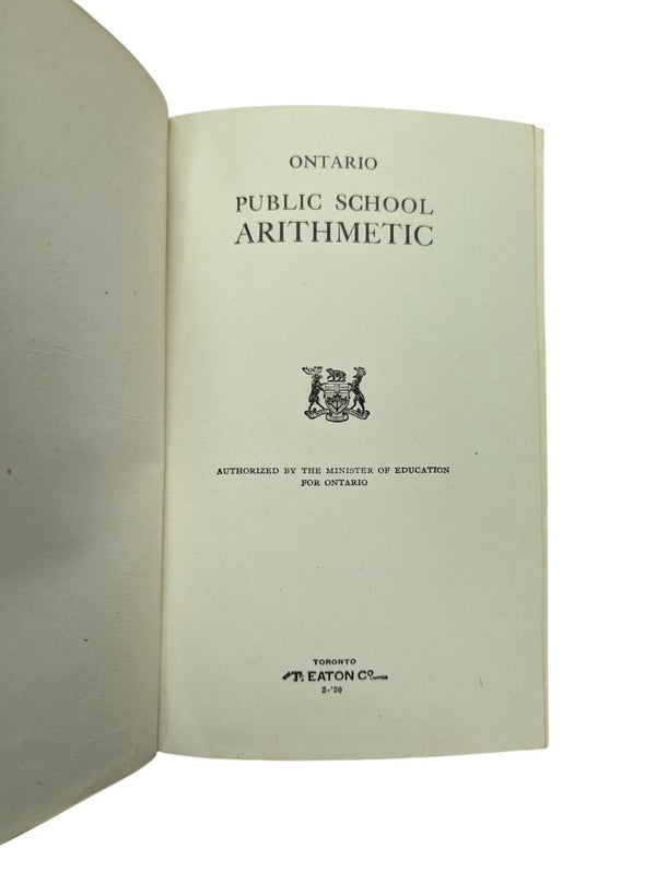Ontario Public School Arithmetic