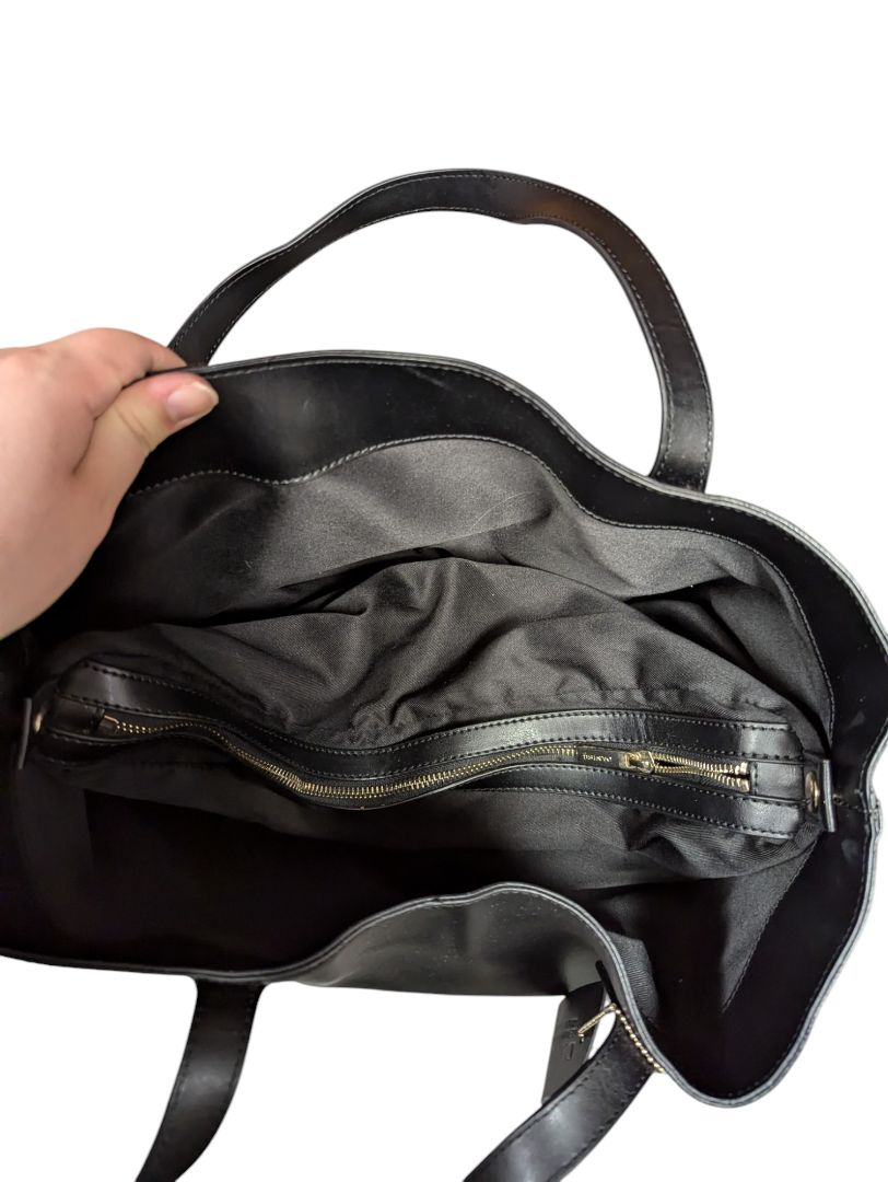 Daniel Large Leather Tote With Reptile Snake Band