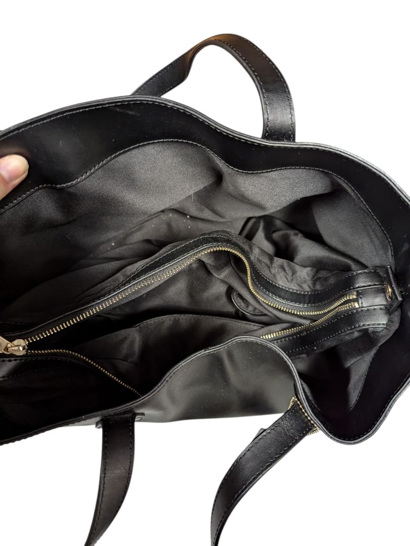 Daniel Large Leather Tote With Reptile Snake Band