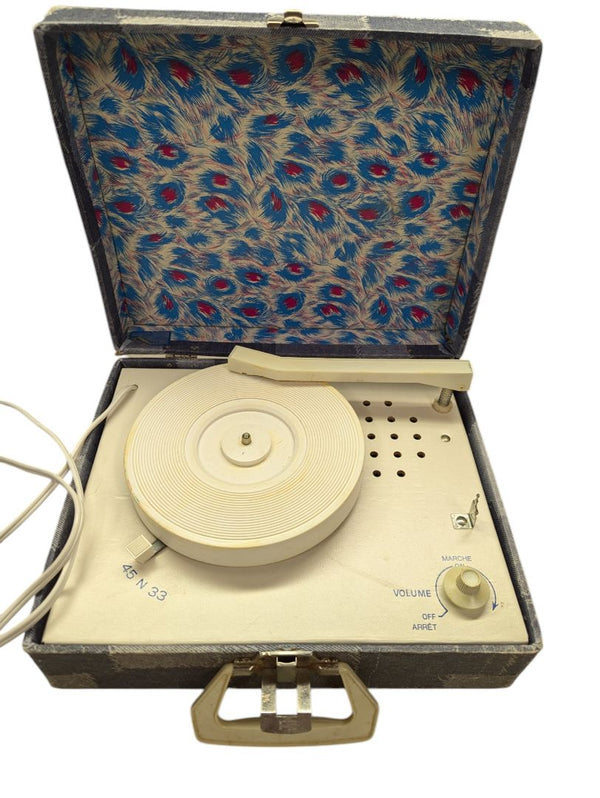 Blue Portable Record Player
