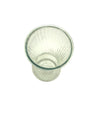 Glass Vase with Spiral Ridges