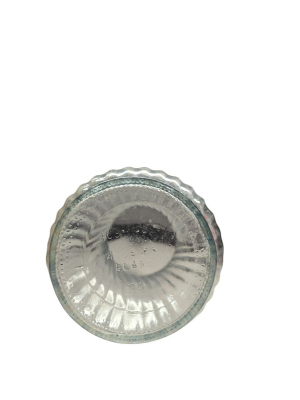 Glass Vase with Spiral Ridges