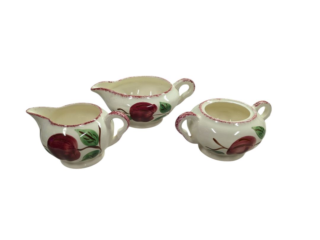 Crab Apple Blue Ridge Southern Pottery Dinner Set