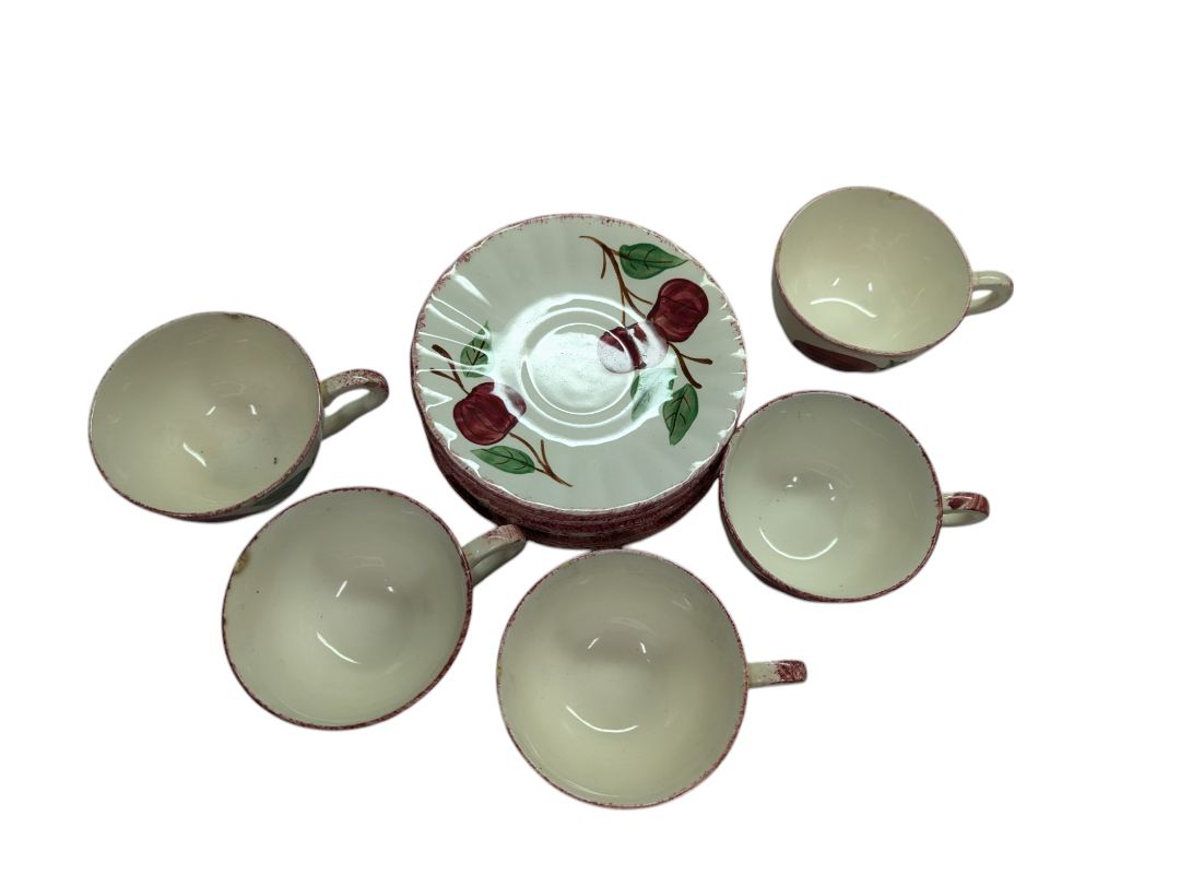 Crab Apple Blue Ridge Southern Pottery Dinner Set