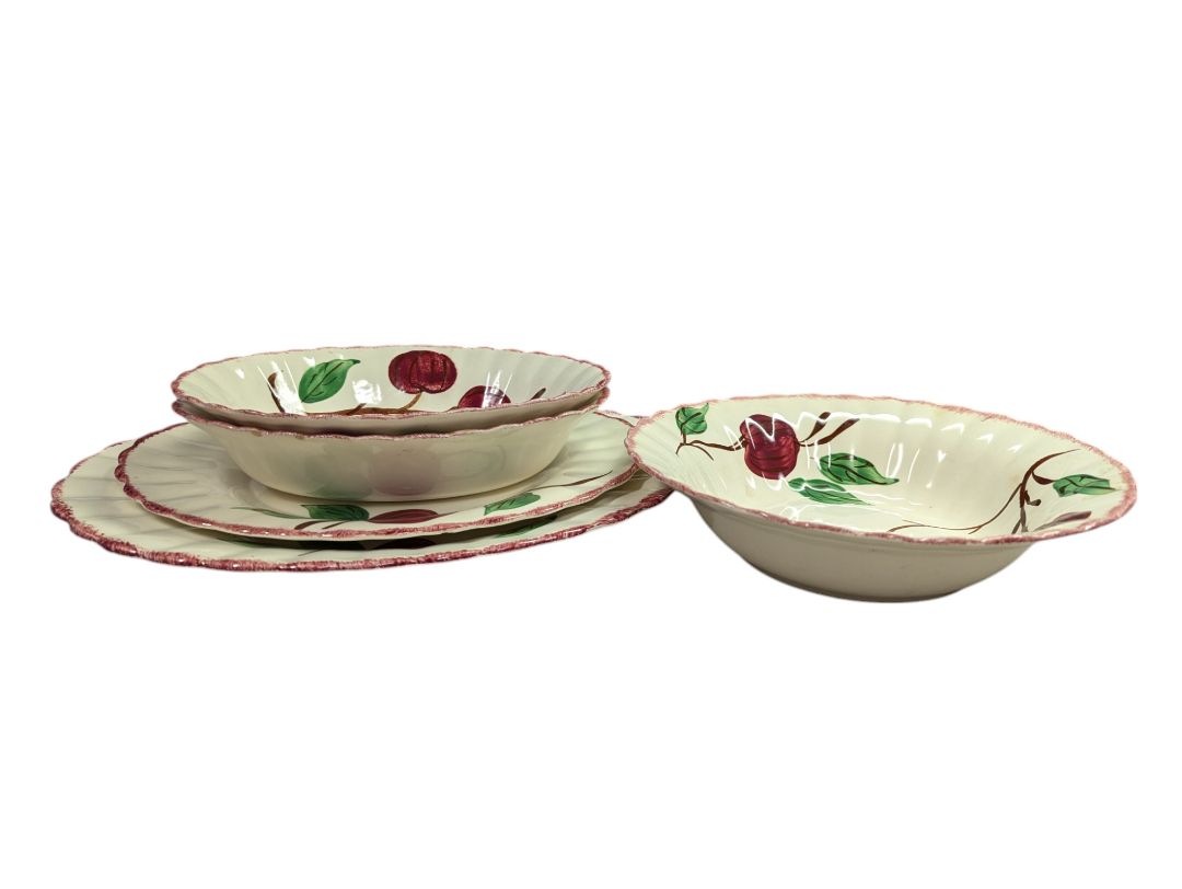 Crab Apple Blue Ridge Southern Pottery Dinner Set
