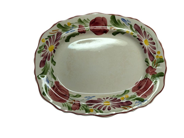 Floral Ceramic Serving Platter