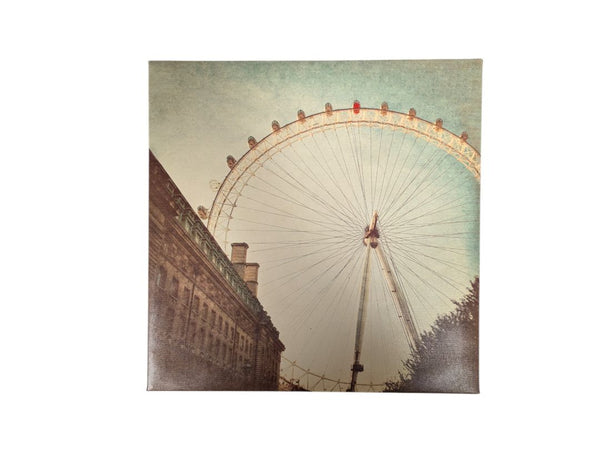 Canvas Print of the London Eye 12" x 12"