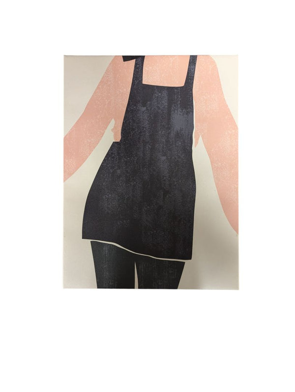 Canvas Print of Girl in Apron 12" x 16"