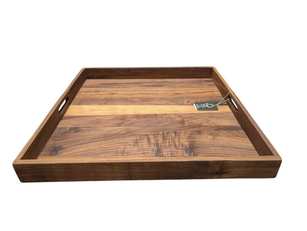 MAGIGO Solid Wood Serving Tray 24" x 24"