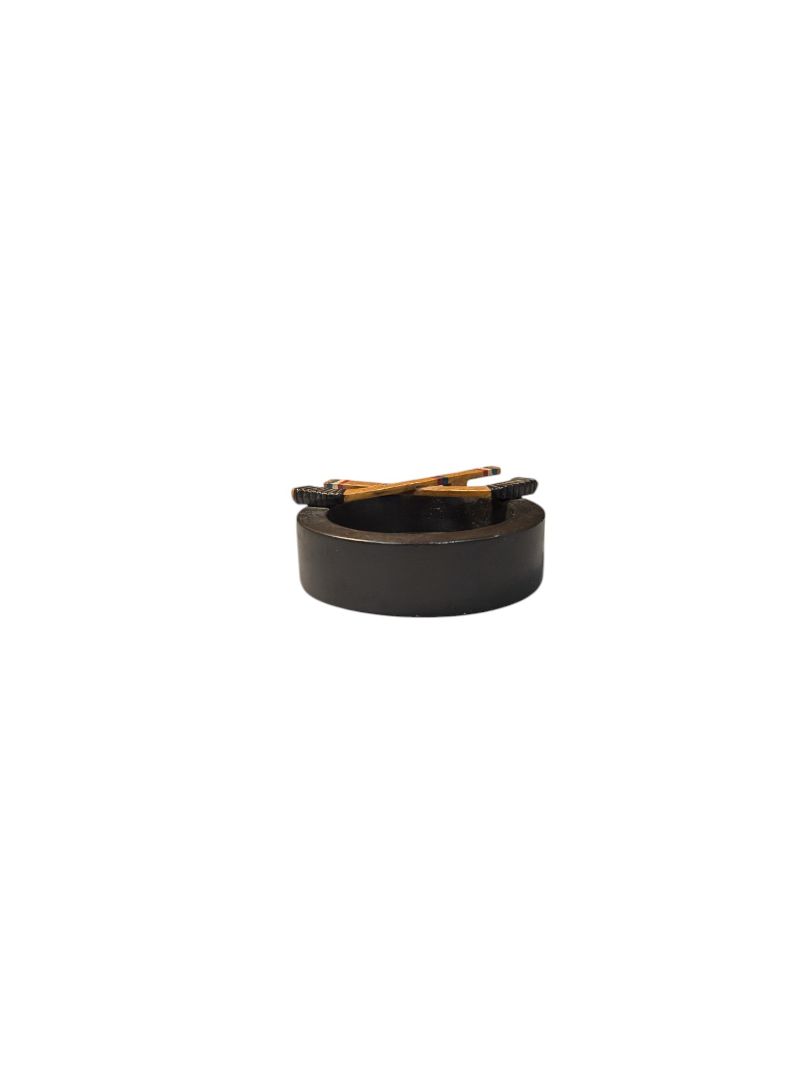 Hockey Ashtray Crossed Sticks