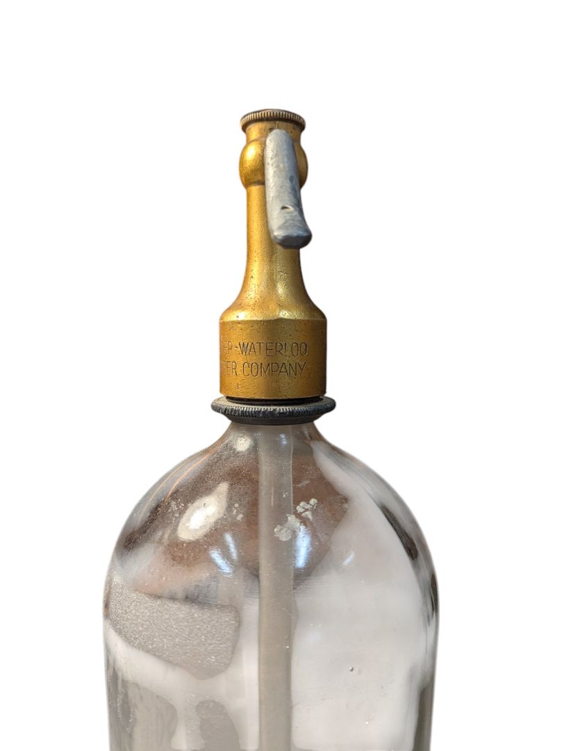 Glass Vintage Seltzers Soda Bottle Yellow