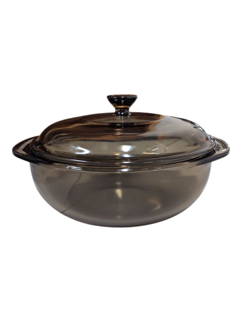 Set of Amber Brown Glass Pyrex Dishes