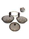 Set of Amber Brown Glass Pyrex Dishes