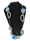 Chunky Blue Geode Necklace