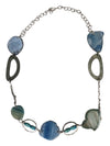 Chunky Blue Geode Necklace