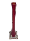 Tall Red Glass Interior Vase