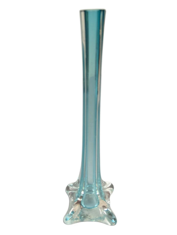 Tall Blue Glass Interior Vase