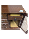 Wooden Jewelry Box with Drawers and Lattice Door