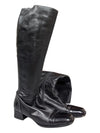 Black Vero Cuoio Tall Leather Boots Size 37 1/2