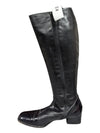 Black Vero Cuoio Tall Leather Boots Size 37 1/2