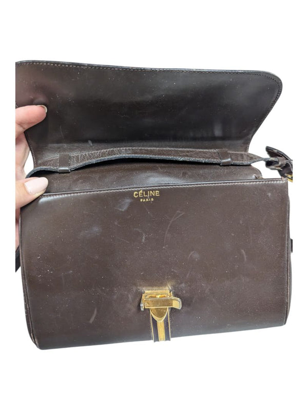 Céline Leather Shoulder Bag