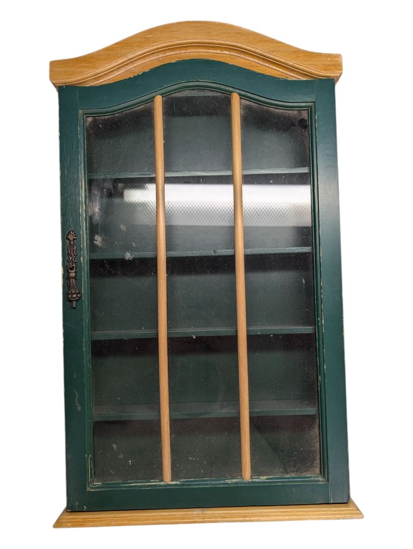 Small Green Wall Hung Cabinet 11