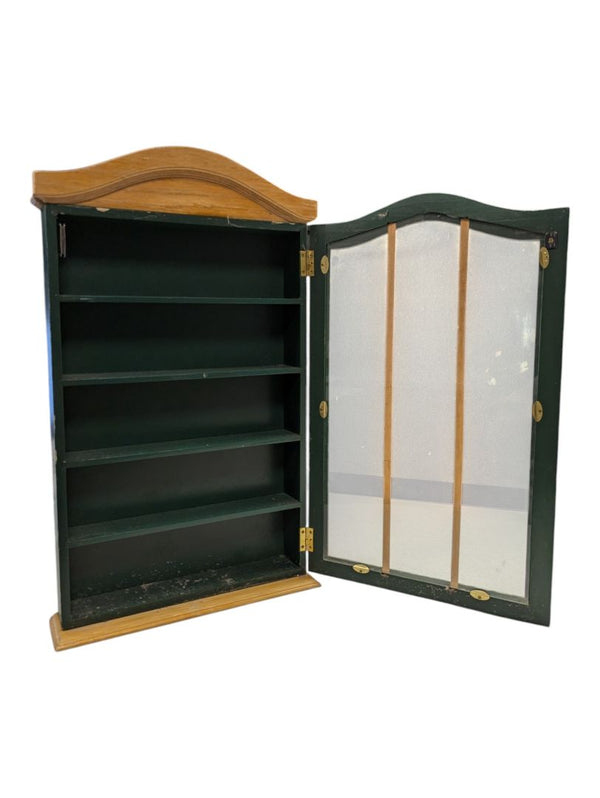 Small Green Wall Hung Cabinet 11" x 20" x 2 1/2"