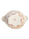 Bridal Rose Pink Flower Dish with Handles
