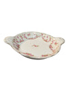 Bridal Rose Pink Flower Dish with Handles