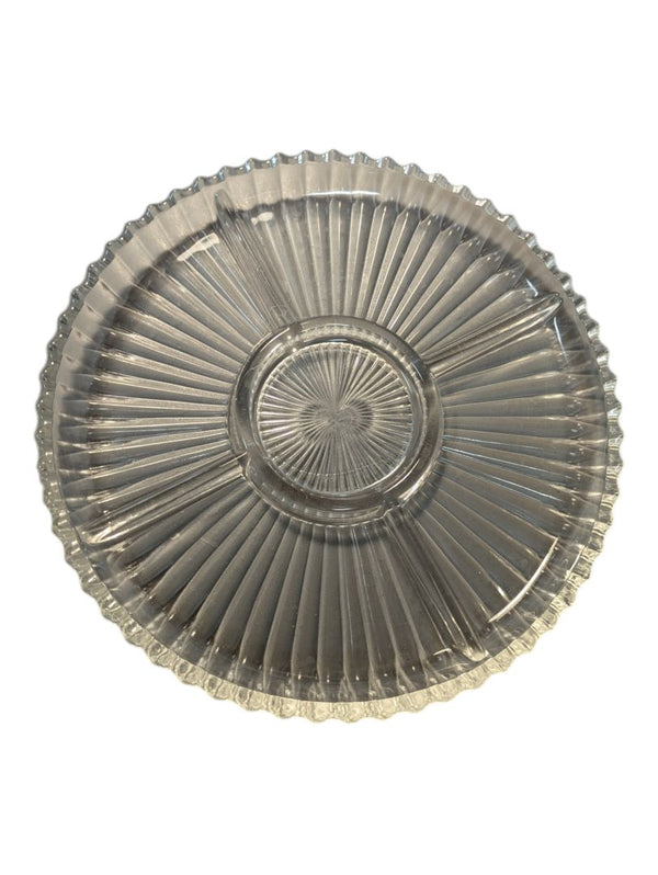 Glass Veggie Tray with Dividers