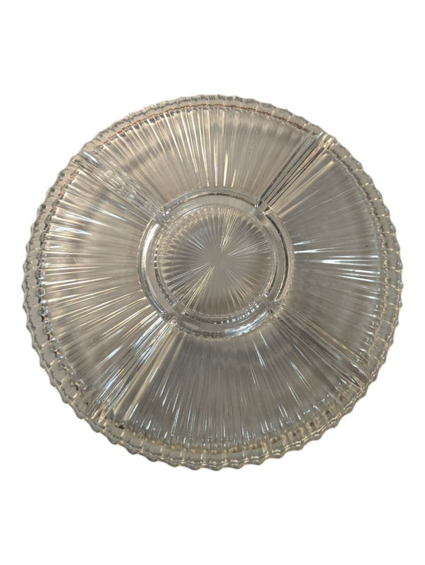 Glass Veggie Tray with Dividers