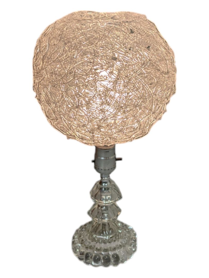 Glass Web Table Lamp