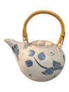 Blue Leaf Ceramic Tea Pot