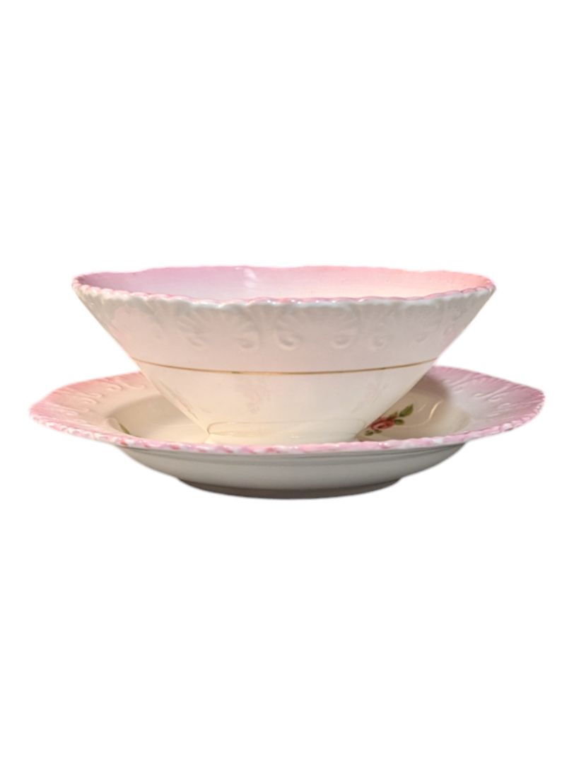 Royal Stafford Pink Flower Bowl and Saucer