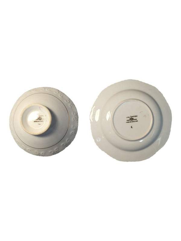 Royal Stafford Pink Flower Bowl and Saucer