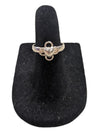 Heart and Flower Silver Ring Size 1 3/4 (13)