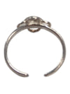 Heart and Flower Silver Ring Size 1 3/4 (13)