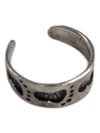 Footprint Silver Ring Size 3 3/4 (14 3/4)