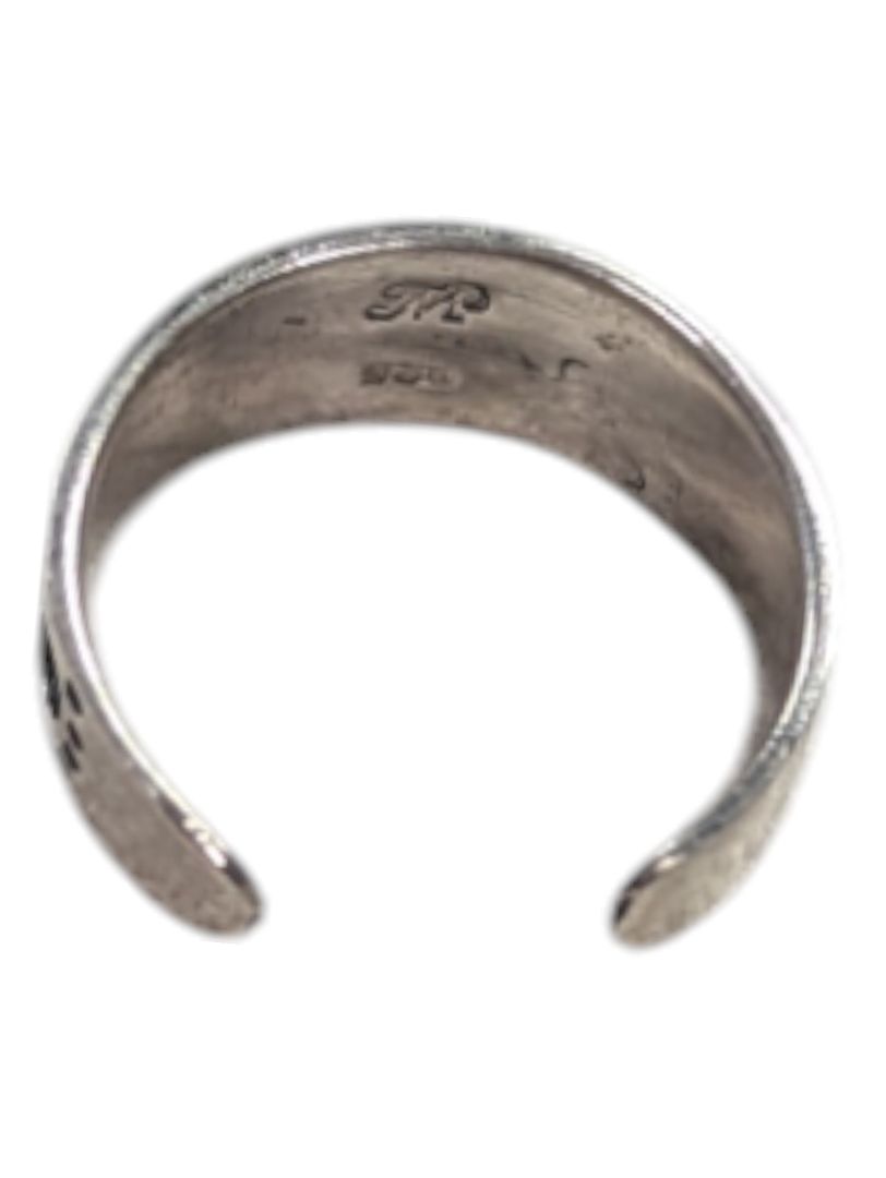 Footprint Silver Ring Size 3 3/4 (14 3/4)
