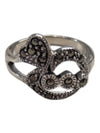 Sparkling Swirl Silver Ring Size 6 1/2 (16 1/4)