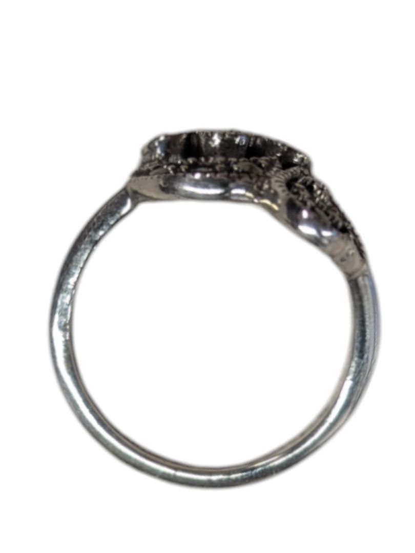 Sparkling Swirl Silver Ring Size 6 1/2 (16 1/4)