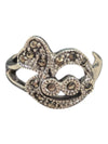 Sparkling Swirl Silver Ring Size 6 1/2 (16 1/4)