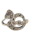 Sparkling Swirl Silver Ring Size 6 1/2 (16 1/4)