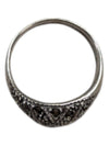 Weave Pattern Silver Ring Size 5 (15 1/2)